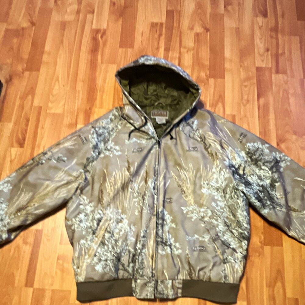 Frontier Legend Mens Prairie Ghost Camo Insulate Hooded Zip Jacket Polyester XL